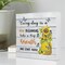 Everyday Is A New Beginning Farmhouse Sunflowers Wooden Sign Desk Decor,Inspirational Wood Block Sign Desk Decorations for Home Bedroom Dorm Office Desk Shelf Table Decor